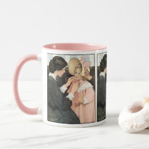 Tasse Mère vintage et enfant par Jessie Willcox Smith