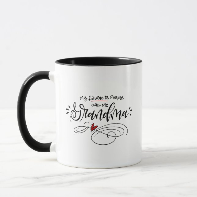 Tasse Mes gens préférés m'appellent grand-mère ~ Letteri (Gauche)