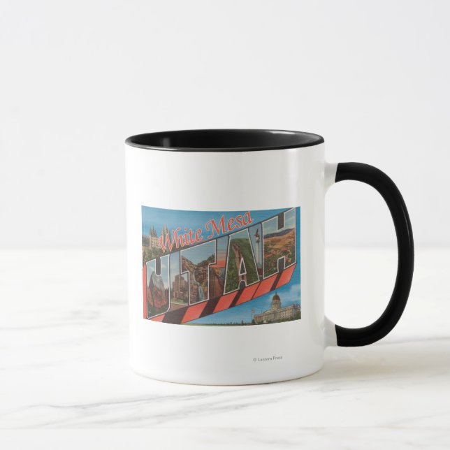 Tasse Mesa blanche, Utah - Grandes Scènes de lettres (Droite)