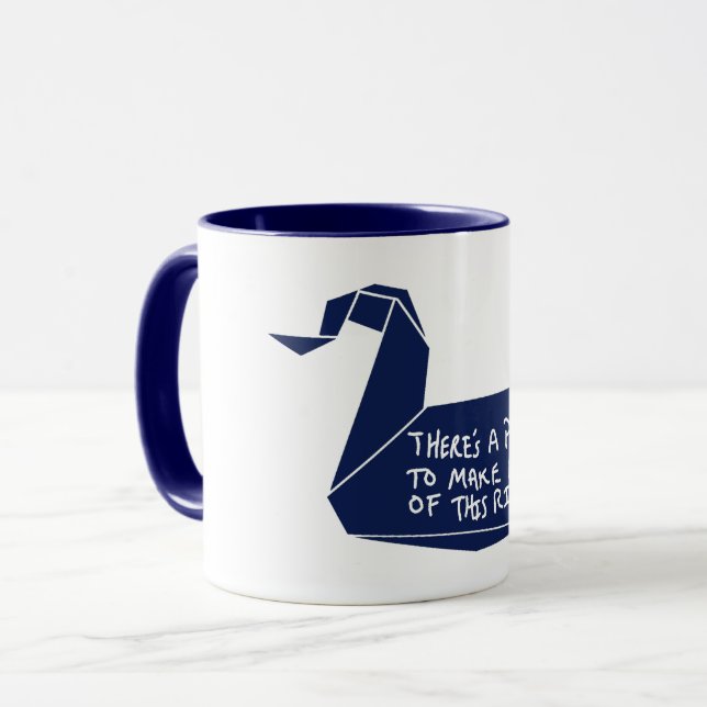 Tasse Message de grue d'évasion (Devant gauche)