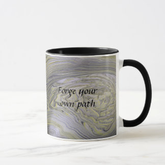 Tasse métallique avec citation « Forge Your Own Pa