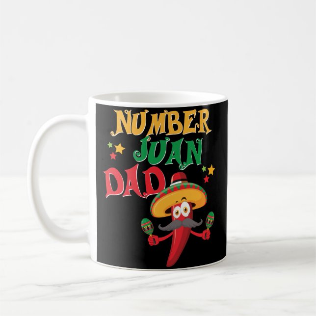 Tasse mexicaine espagnole drôle de fête des pères (Gauche)