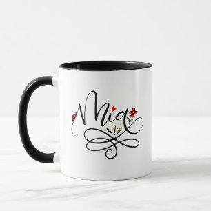 Tasse Mia, Lettre main