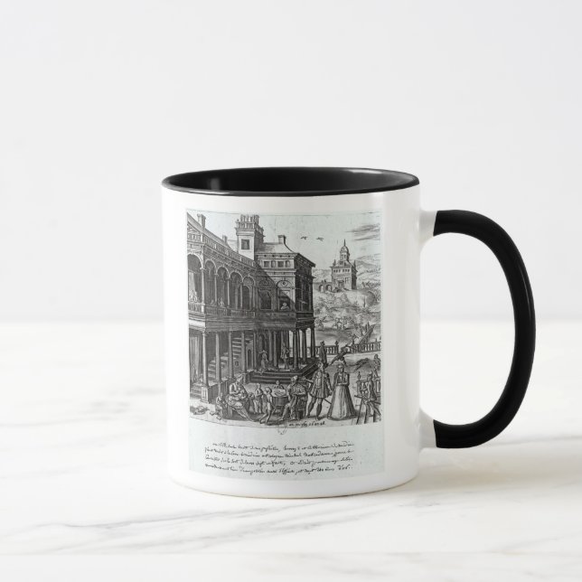 Tasse Michel de Nostradame étant consulté (Droite)