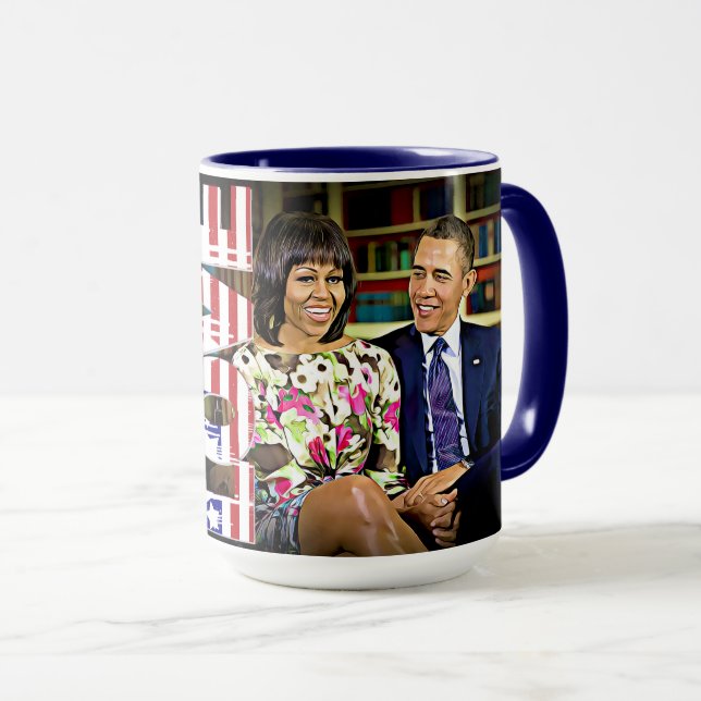 Tasse Michelle et Barack Obama ont déjà rendu l'Amérique (Devant droit)