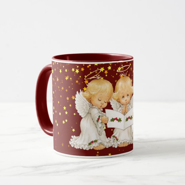 Tasse mignonne d'anges de Caroling (Devant gauche)