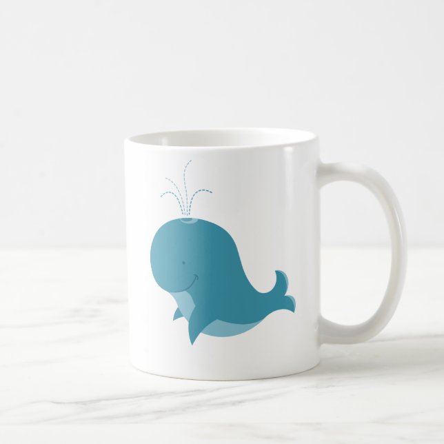 Tasse mignonne de baleine de bébé de bande (Droite)