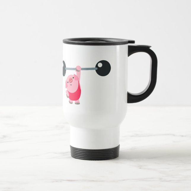 Tasse mignonne de banlieusard de porc de bande (Droite)