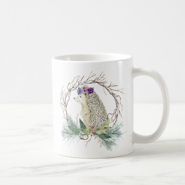 Tasse mignonne de branches de pin de guirlande de (Droite)