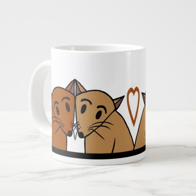 Tasse mignonne de chats (Devant gauche)