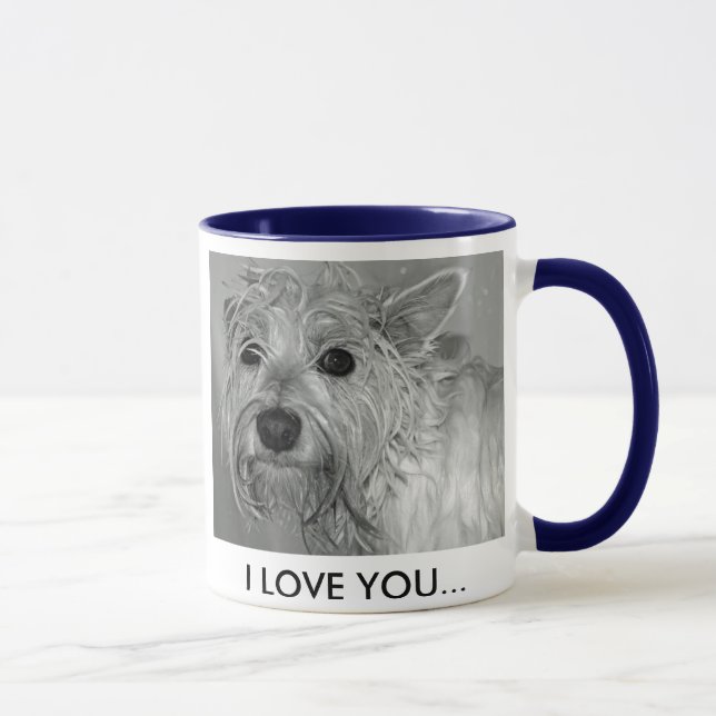 Tasse mignonne de chien de Westie (Droite)
