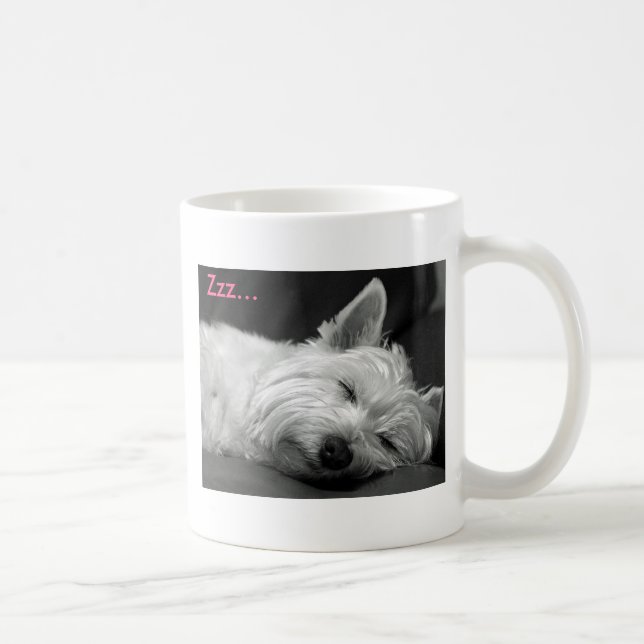 Tasse mignonne de chien de Westie (Terrier des (Droite)