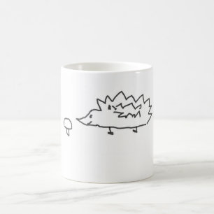 Tasse mignonne de Hedghehog et de champignon