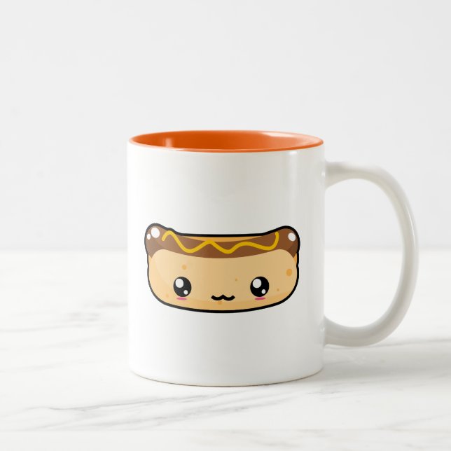 Tasse mignonne de hot-dog de Kawaii (Droit)