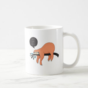 Tasse mignonne de paresse de café du besoin