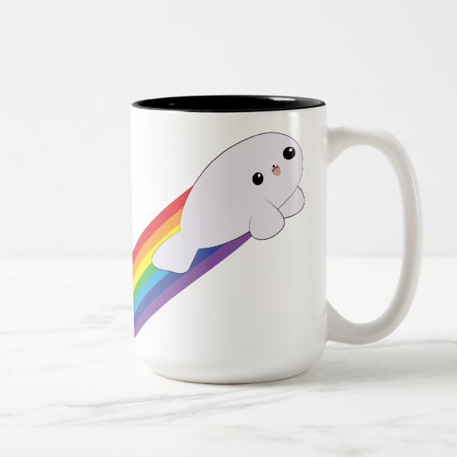Tasse mignonne de ton du bébé phoque de Rocket (Droit)