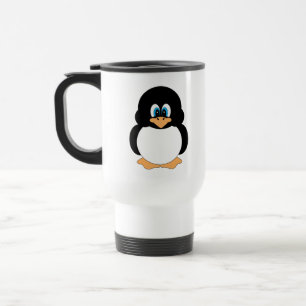 Tasse mignonne de voyage de pingouin de bande