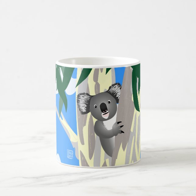 Tasse mignonne et curieuse de Naturescope de koala (Centre)