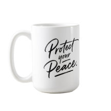 Tasse Mignonne Protégez Votre Paix