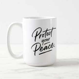 Tasse Mignonne Protégez Votre Paix
