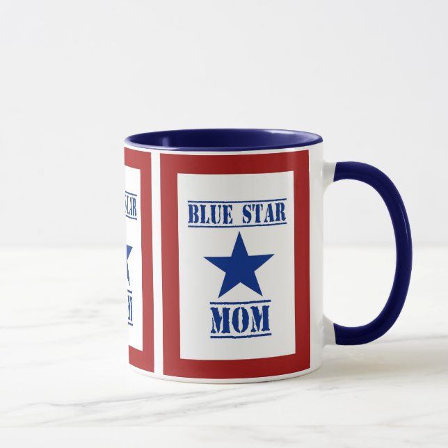 Tasse Militaires de maman d'étoile bleue (Droite)