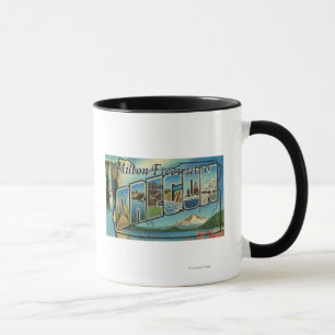 Tasse Milton-Freewater, Oregon - Scènes de grandes lettr