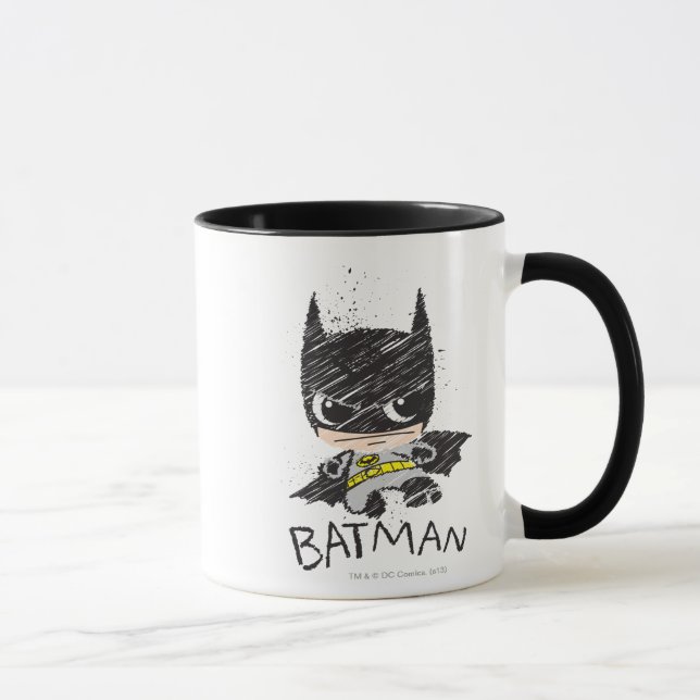 Tasse Mini classique Batman Sketch (Droite)