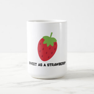 Tasse minimale douce fraise pour thé ou café