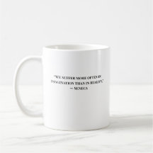Tasse Minimaliste Stoïque Citation Sénèque