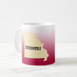 Tasse - Missouri Staat Karte mit Stadt