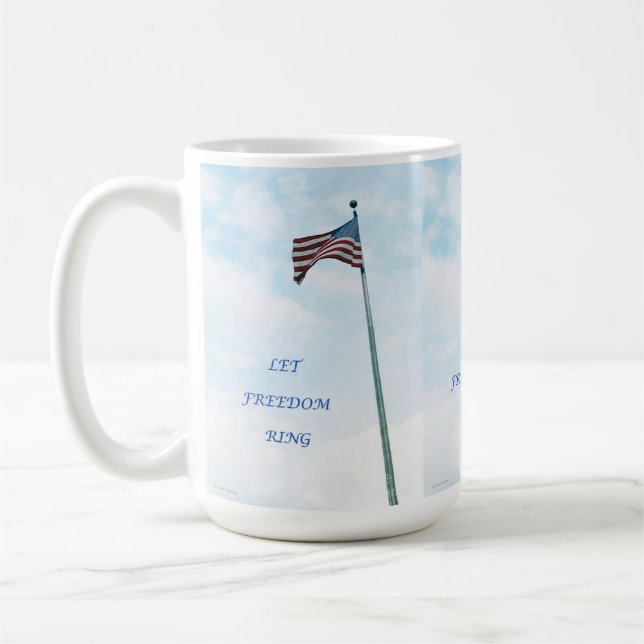 Tasse mit amerikanischer Flagge (Links)