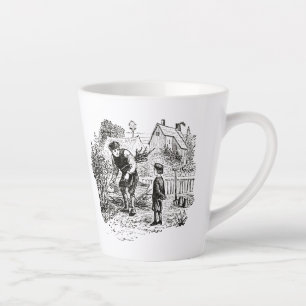 Tasse mit antiker Gartenszene