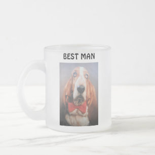 Tasse mit Basset-Hound-Trauzeuge