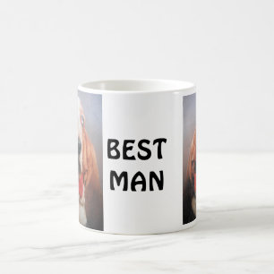 Tasse mit Basset-Hound-Trauzeuge