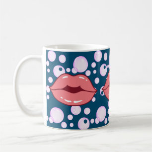 Tasse mit Blasen