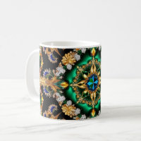 Tasse mit brasilianischem Farbdesign