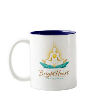 Tasse mit Brightheart-Meditations-Logo für Männer