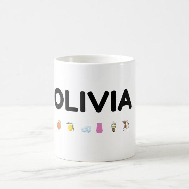 Tasse mit dem Namen Olivia (Mittel)