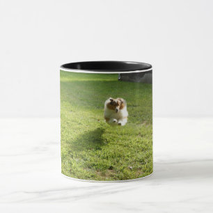 Tasse mit dem originalen Foto der springenden Shel