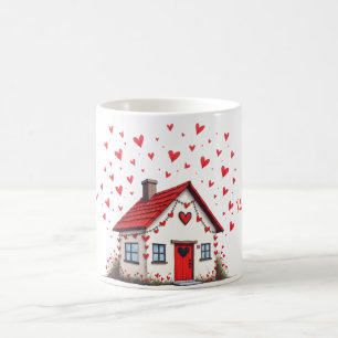 Tasse mit dem Valentinstag-Design