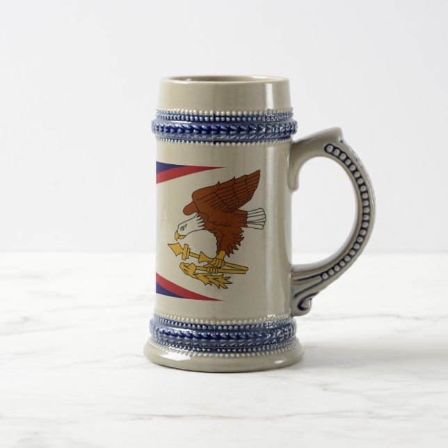 Tasse mit der Fahne Amerikanisch-Samoa-USA (Rechts)