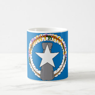 Tasse mit der Fahne der Nördlichen Marianeninseln 