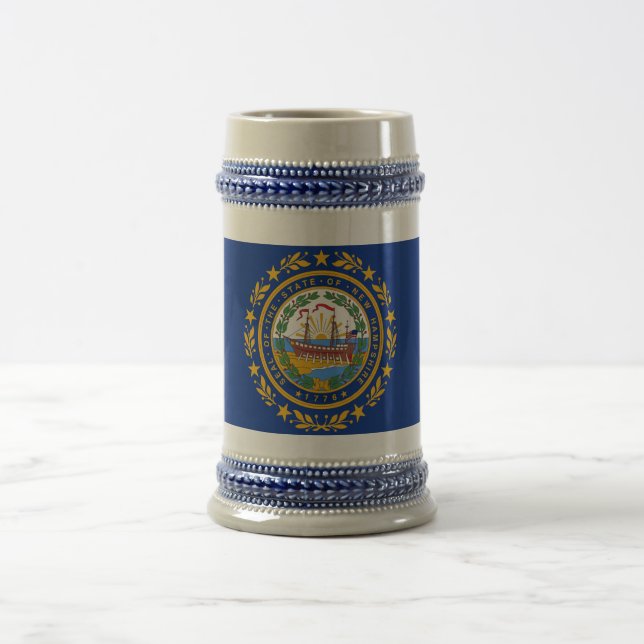 Tasse mit der Fahne des Staat New Hampshire - USA (Mittel)