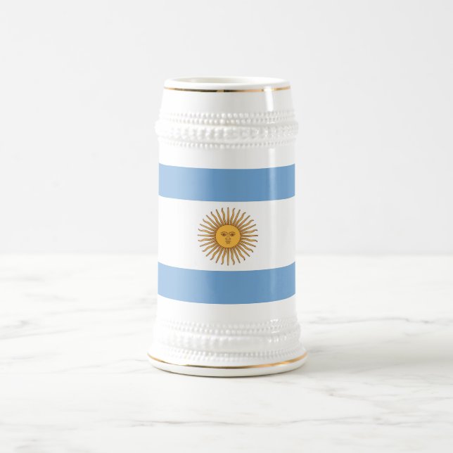 Tasse mit der Flagge Argentiniens (Mittel)