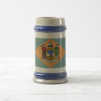 Tasse mit der Flagge des Staat Delaware - USA