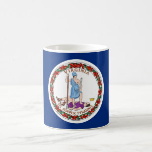Tasse mit der Flagge des Staat Virginia - USA