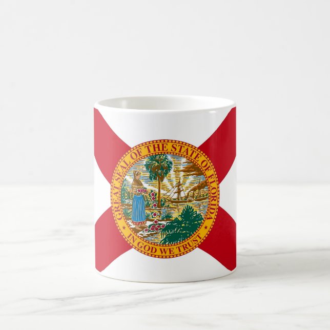 Tasse mit der Flagge des Staat von Florida - USA (Mittel)