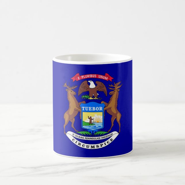 Tasse mit der Flagge des Staat von Michigan - USA (Mittel)