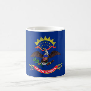 Tasse mit der Flagge des Staat von Nord-Dakota - U