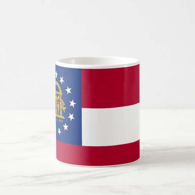 Tasse mit der Flagge Georgiens Staat - USA (Mittel)